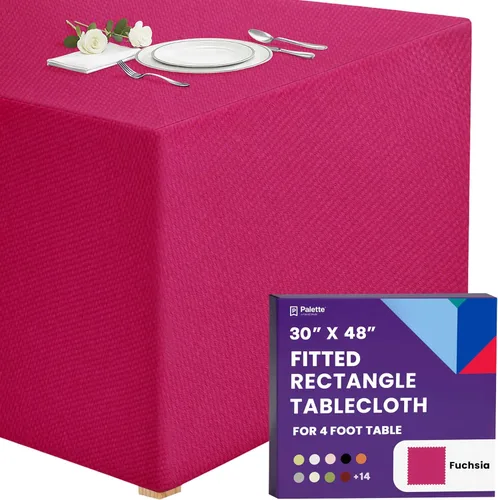 Vista 46 de Gee Di Moda - Mantel rectangular a medida en poliéster lavable para mesa de 4 pies, ideal para mesa de bufé, fiestas, cenas, bodas, vacaciones