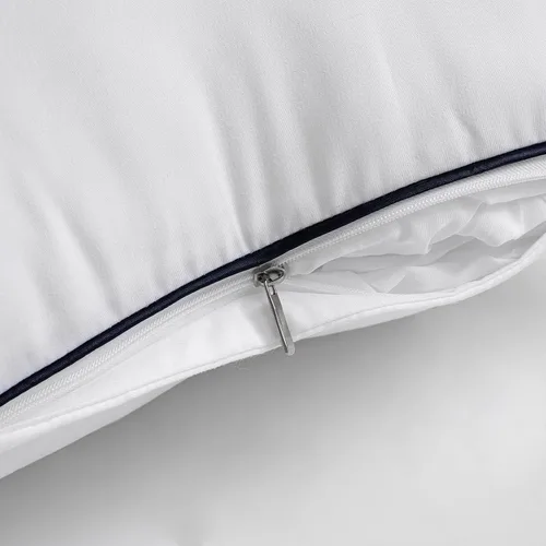 Vista 8 de MIULEE Paquete de 2 fundas decorativas de lino y arpillera para almohada, color azul claro, juego de 2 rellenos de almohada de 18 x 18 pulgadas