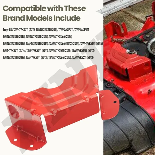 Vista 4 de 783-06424A-0638 - Cubierta protectora de correa de polea de husillo de cubierta compatible con MTD & Troy-Bilt & Craftsman cortacésped con cubiertas