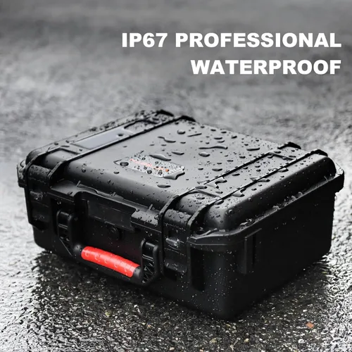 Vista 4 de Funda rígida para DJI Air 3S/Air 3 – Fundas de transporte impermeables, bolsa de almacenamiento portátil para DJI Fly More Combo, controlador RC