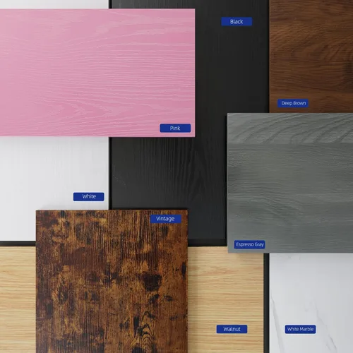 Vista 4 de Pamray - Escritorio de computadora de 32 pulgadas para espacios pequeños con bolsa de almacenamiento, escritorio de trabajo de oficina en casa