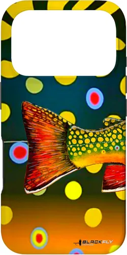 Vista 30 de Brook Trout Fly Fishing Trout Skin Phone Case by Black Fly Case for iPhone 17