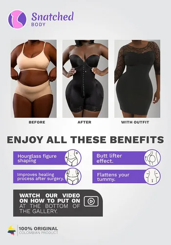 Vista 5 de Snatched Body Stage 3 Faja Post Surgery Shapewear Bodysuit for Women Tummy Control