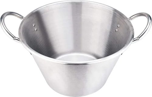 ARC, CSD422S - Aprobación NSF de acero inoxidable resistente, fondo sándwich, acero inoxidable, Cazo para carnitas de cobre, Plancha para tacos, wok