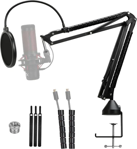 Vista 7 de 2 Pack HyperX Quadcast Stand Adapter for HyperX Microphone, Replacement Quadcast Adapter for HyperX Quadcast Boom Arm by YOUSHARES