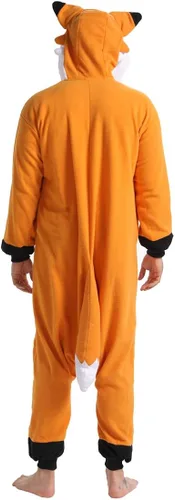 Vista 5 de dressfan Disfraz de zorro animal para disfraz de zorro, disfraz de zorro