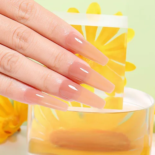 Vista 8 de AIMEILI Esmalte de uñas de gel de canela Soak Off UV LED translúcido (462) 0.3 fl oz