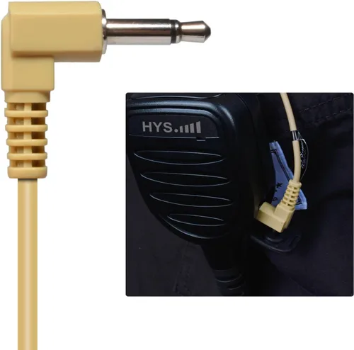 Vista 3 de HYS Auricular de 0.138 in 1 cable solo escucha, receptor/escucha SOLO auricular de vigilancia con punta de oído de silicona para radios