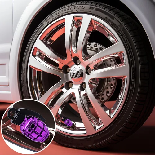 Vista 67 de 4 tapas de válvula de neumático, cubiertas universales de válvula de neumático de aleación de aluminio para automóviles, camiones, SUV, Negro