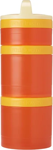 Vista 14 de Whiskware - Dinosaurios - Recipientes apilables para aperitivos para bebés, niños y niños pequeños, 3 vasos apilables para la escuela o el viaje