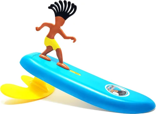 Vista 7 de Surfer Dudes Classics Juguete de tabla de surf y minisurfista impulsado por olas, para la playa, Aussie Alice