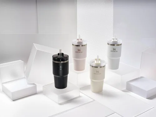 Vista 8 de Stanley Quencher H2.0 - Vaso con popote de 20 onzas Tapa de 3 posiciones Flowstate Compatibilidad con portavasos para viajes Taza de acero