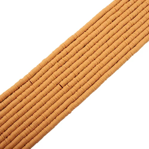 Vista 34 de FASHEWELRY 10 hebras planas redondas de arcilla polimérica de 0.236 pulgadas (0.236 in) hechas a mano, cuentas espaciadoras de disco, cuentas