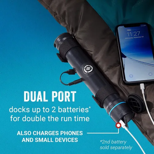 Vista 4 de Coleman OneSource - Saco de dormir térmico para mamá y batería recargable, 4 ajustes de calor ajustables que duran hasta 4 horas, saco de dormir