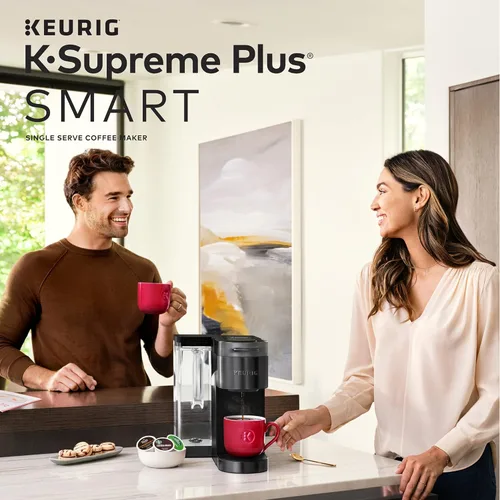 Vista 27 de Keurig K-Supreme Plus SMART - Cafetera de cápsulas K-Cup de una sola porción, tecnología BREWID y MultiStream, 78 onzas, color negro