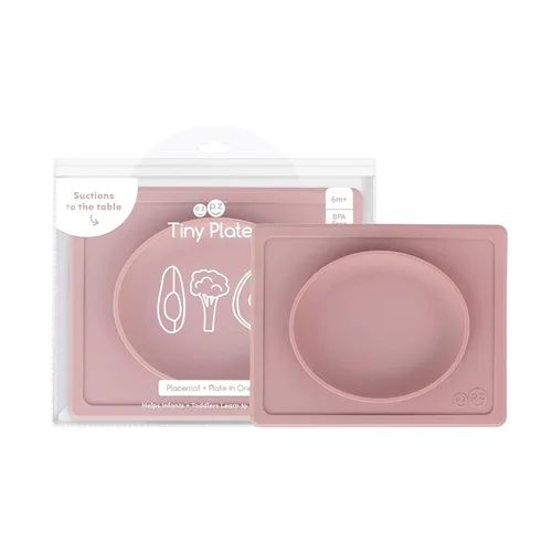 Vista 12 de ezpz Tiny Bowl (Azul) – 6 meses + – Mantel individual de succión 100% silicona + cuenco para bebés – Se adapta a todas las bandejas de silla alta