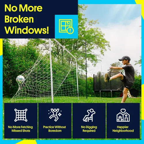 Vista 7 de Open Goaaal 3-in-1 Soccer Training Rebounder - Soccer Goal for Volley, Passing, Training - Outdoor Sports, Backyard