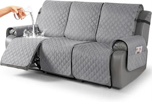 Vista 63 de TAOCOCO Fundas reclinables 100% impermeables, con correas para las piernas, funda de sofá reclinable reversible para silla reclinable, protector