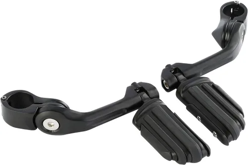Vista 20 de XFMT - Estribos de color negro mate para motocicleta, 1.25 pulgadas, incluye kit de montaje