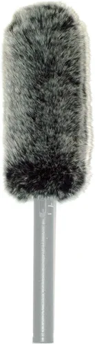 Vista 4 de Parabrisas MIC de piel peluda de 7.1 in compatible con Rode Ntg-3 ntg-2 ntg-1 Sony ECM-674 ECM-678 ECM 680s Audio-Technica AT897 Sennheiser