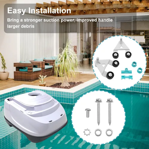 Vista 5 de AXV621DAT - Kit universal de turbina con marco A, compatible con Hayward Aquabug Navigator Pro Wanda The Whale Diver Dave Poolvac XL Pool Vac