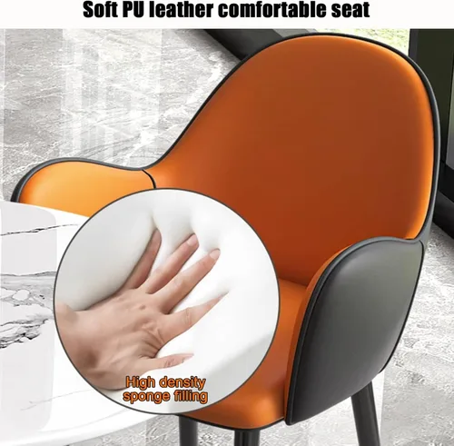 Vista 6 de YVYKFZD Office Reception Room Club Table and Chairs, Simple Round Conference Table, Coffee Table Kitchen Dining Table Set for 4, Small Negotiate