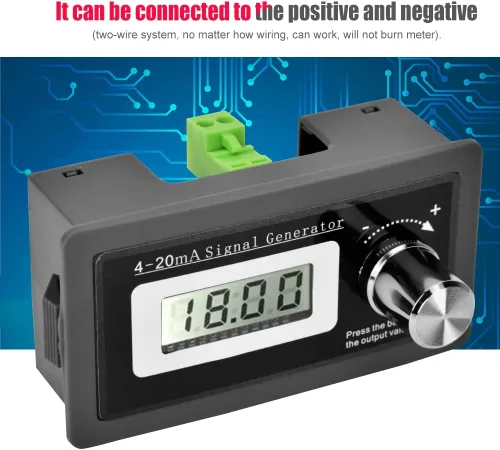 Vista 3 de 4-20mA generador de señal, 15-30V alta exactitud corriente bucle frecuencia generador dos alambre transductor prueba con pantalla LCD