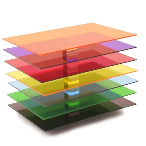 Vista 20 de 10 piezas de hojas acrílicas transparentes de 1/8 de pulgada de espesor 8 x 12 pulgadas, hoja acrílica fundida de color, hoja de plexiglás