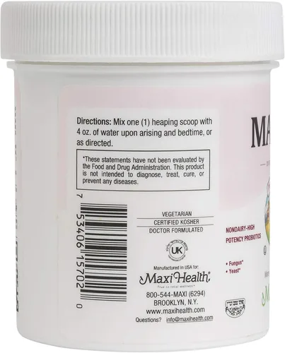 Vista 3 de Maxi Health Fórmula Acidophilus probiótica de alta potencia (5M, 2 onzas (paquete de 1))