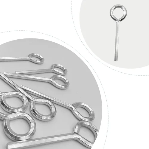 Vista 6 de Paquete de 10 llaves hexagonales 5/32 para puerta de barra de empuje, llave Allen con bucle completo, llave hexagonal de aleación dura para barra