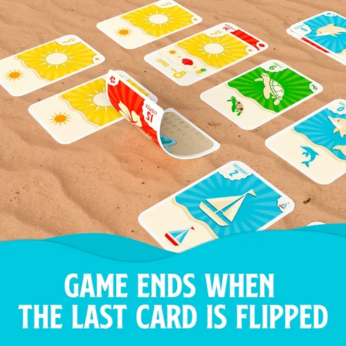 Vista 5 de Blue Wasatch Games Juego de cartas Ripple: combina, apila y colecciona combos en tu playa. Fácil de aprender y divertido para niños, adolescentes