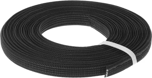 uxcell Deshuesado para coser, 1 pieza de 5 yardas y 0.236 in – corsé de poliéster de alta densidad para vestido de novia, vestido de novia (negro)