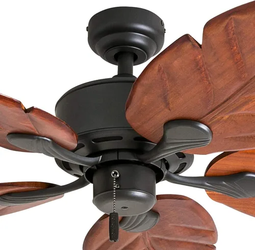 Vista 7 de Honeywell Ceiling Fans Willow View, ventilador de techo tropical de 52 pulgadas para interiores sin luz, cadena de tracción, tres opciones