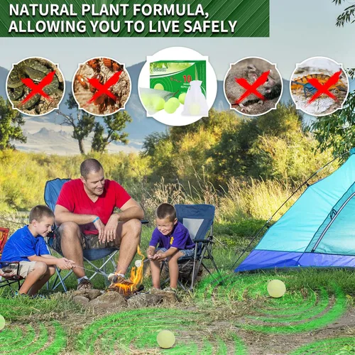 Vista 6 de USKICH Paquete de 10 repelentes de serpientes, bolas repelentes de serpientes para repeler serpientes, ratas y otras plagas, para patio, césped