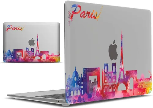 Vista 10 de IBENZER MAD-T13BKMB - Funda compatible con MacBook Air de 13 pulgadas 2022 2021 2020 M1 A2337 A2179 A1932, carcasa rígida de plástico para Mac Air