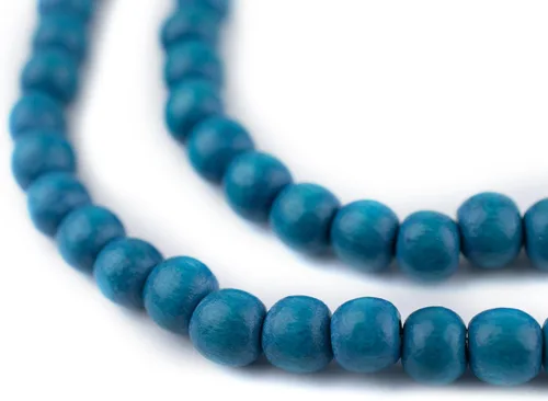 Vista 234 de TheBeadChest: cuentas de madera redondas naturales de 0.315 pulgadas, cuentas de madera sueltas espaciadoras para fabricar joyas, 4 tamaños