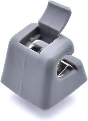 Vista 3 de Unicus - Clip para visera solar 2X de repuesto para Mercedes Benz W123 W124 W126 W201 190 Clase E S (gris, S)
