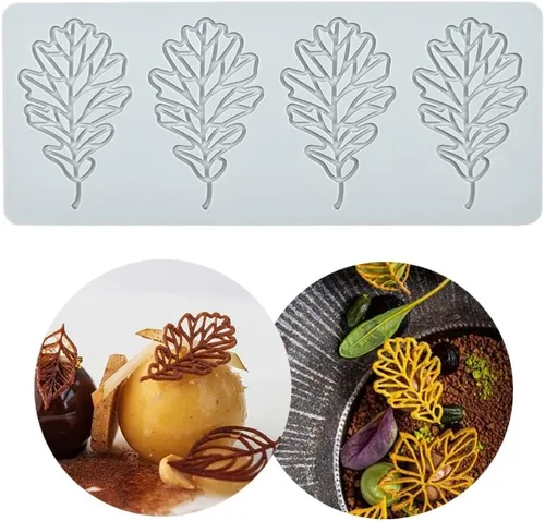 Vista 21 de TUKE Moldes de Silicona de Hojas Huecas Moldes de Chocolate Corazón de Enamorados Geometría Molde de Silicona 3D Chocolate Caramelo Molde de Hojas