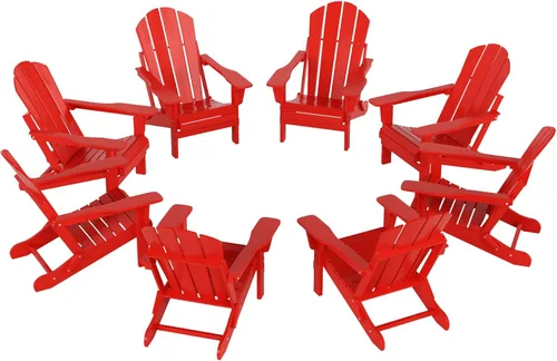 Vista 35 de Westin Outdoors Laguna WO Home - Silla plegable Adirondack para exteriores, muebles retro tradicionales para el hogar, para playa, balcón, patio