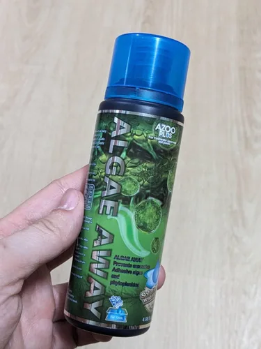 Vista 4 de AZOO Tratamiento de algas 4.1fl oz para acuarios de agua dulce y salada disminuyen las algas adhesivas