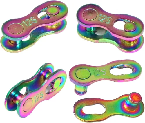 Vista 10 de 4 pares de eslabones perdidos de bicicleta de 1/6/7/8/9/10/11/12 velocidades, cadena de acero reutilizable