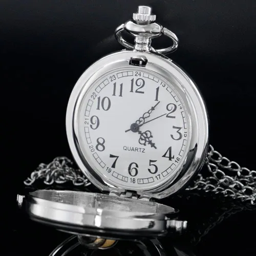 Vista 3 de Tiong Exquisito reloj de bolsillo de cuarzo, escala de números árabes, niñas y mujeres, el mejor regalo
