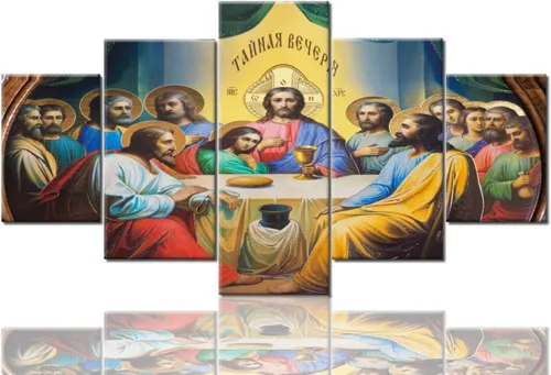 Vista 31 de TUMOVO Jesús Christian - Pintura sobre lienzo de 5 piezas