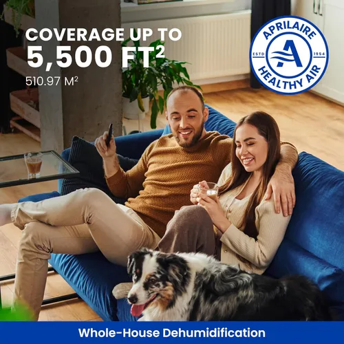 Vista 12 de AprilAire Deshumidificador E100C Pro de 100 pintas para toda la casa con ruedas, certificado Energy Star, deshumidificador de grado comercial