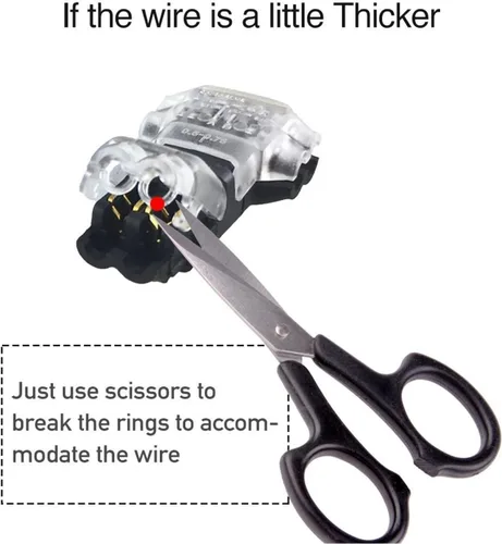 Vista 6 de Kalolary - Conectores de cable de bajo voltaje, paquete de 20 conectores de cable de 2 pines de 3/2 vías, cable compacto universal tipo T