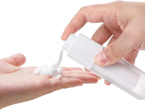 Vista 5 de 3 unids loción vacío sin aire cosmético bomba crema viaje dispensador botella (0.5 fl oz+1.0 fl oz+)