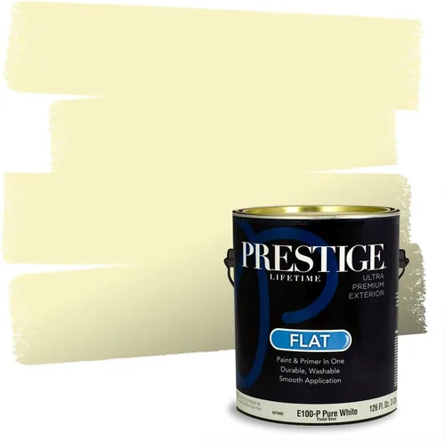 Vista 210 de PRESTIGE Pinturas de pintura exterior e imprimación en uno, 1 galón, plano, combinación comparable de Benjamin Moore* Pila de heno