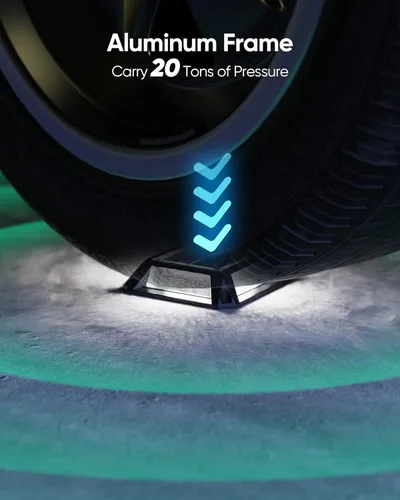 Vista 4 de JACKYLED Luces solares para cubierta, luces de muelle de entrada, paquete de 8 unidades, 12 LED para exteriores, IP68, marcadores de carretera