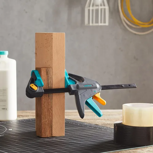 Vista 7 de wolfcraft EHZ 6-150 Abrazadera de una mano PRO 3456000 Potentes abrazaderas para sujetar piezas de trabajo profesionalmente con una sola mano