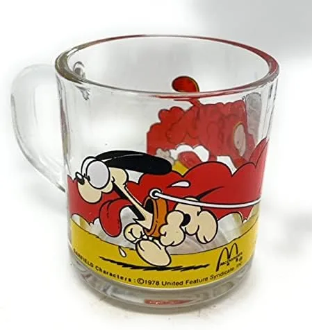 Vista 2 de Garfield Usa tus amigos sabiamente taza de té de café 1978 Jim Davis